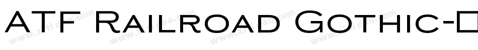 ATF Railroad Gothic字体转换